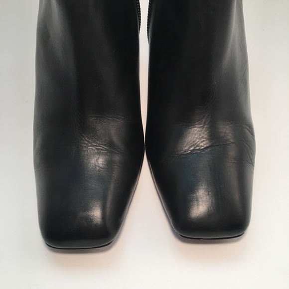 Alfani Edison Black Leather Zip-Up D Ankle Booties - Picture 6 of 8